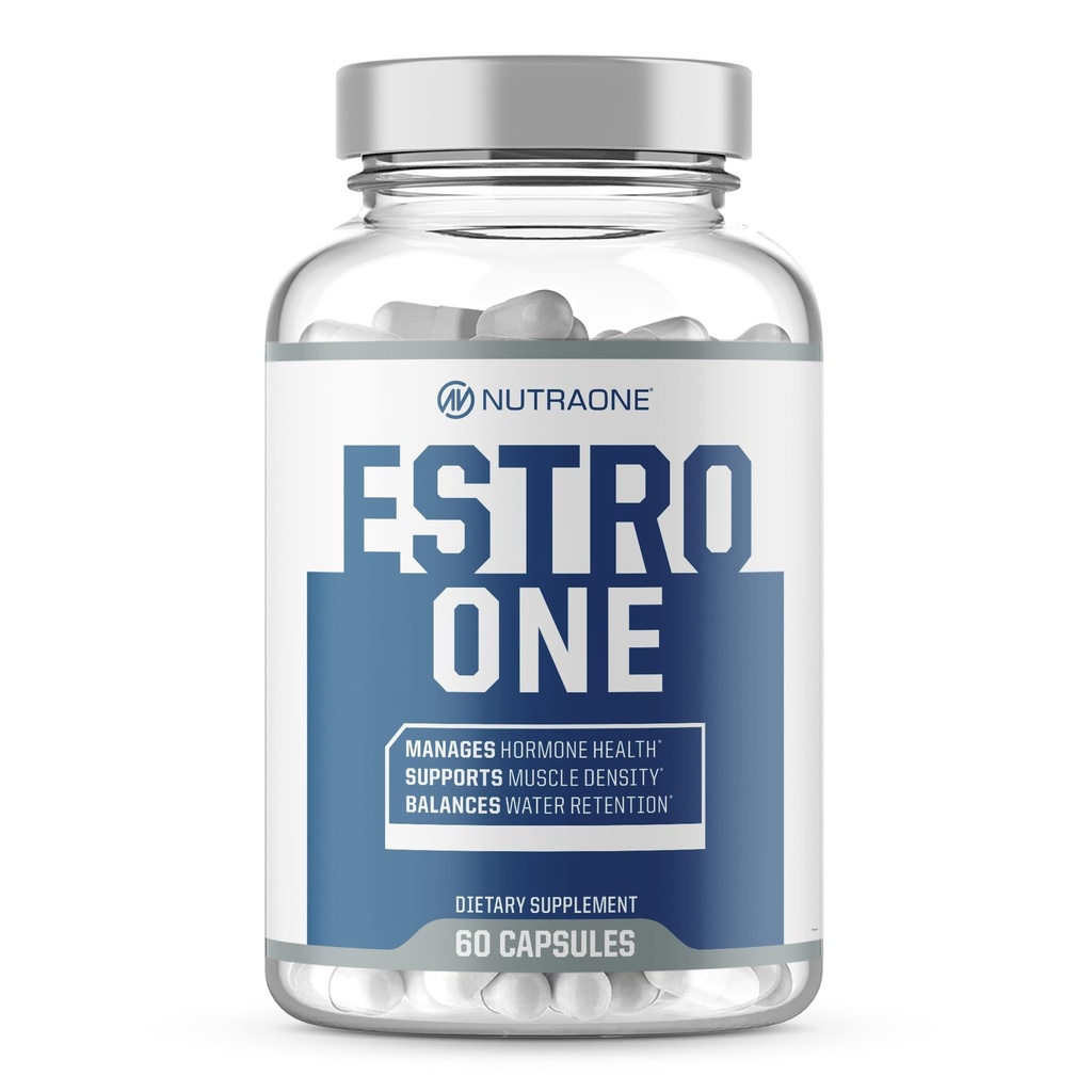 NutraOne EstroOne hormon støtte for menn naturlig styrke, humør og kjørestøtte* (60 kapsler)