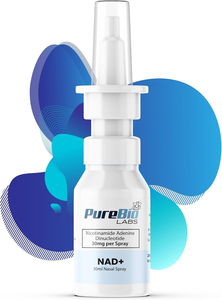 NAD + Nasal Spray - 30mg per Spray, 30ml Totalt, 200 Sprays - Cellular Energy & Metabolisme (1 flaske)