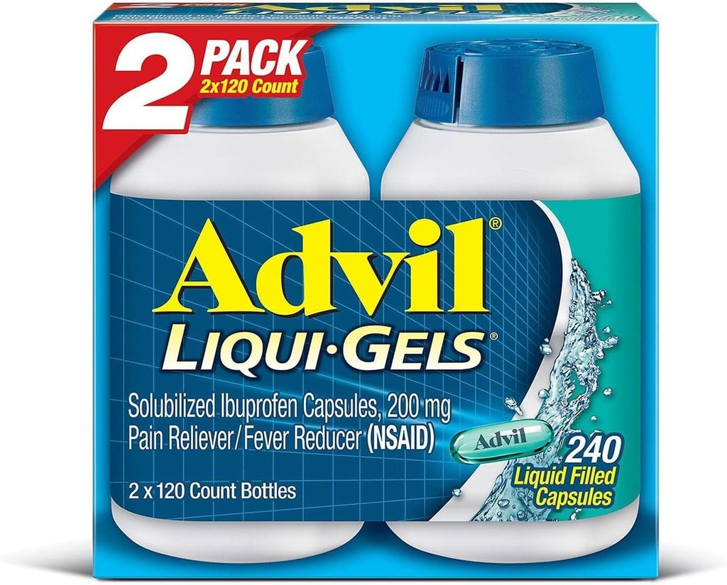 Advil Liqui-Gels (2pk, 120 greve)