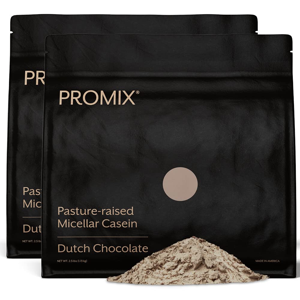 Protein pulver - Grass-Fed, Pastur hevet, sakte frigjøring 25g Micellar Casein - 5,4 g BCAA Glutenfri, sukkerfri, soya gratis - sjokolade, 5lb