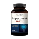 NatureBell Huperzine En 400mcg per servering, 240 kapsler, (Huperzine A Supplement) | støtter fokus, kognisjon, minne og læringsevne – Premium Brain Health Supplements – Ingen GMOs