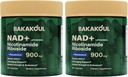 NAD Supplement - Liposomal Nicotinamid Riboside, Resveratrol, Quercetin, NAD Nicotinamid Riboside Resveratrol 900mg, NAD+ Supplement for menn og kvinner, 80 kapsler 2 pakke