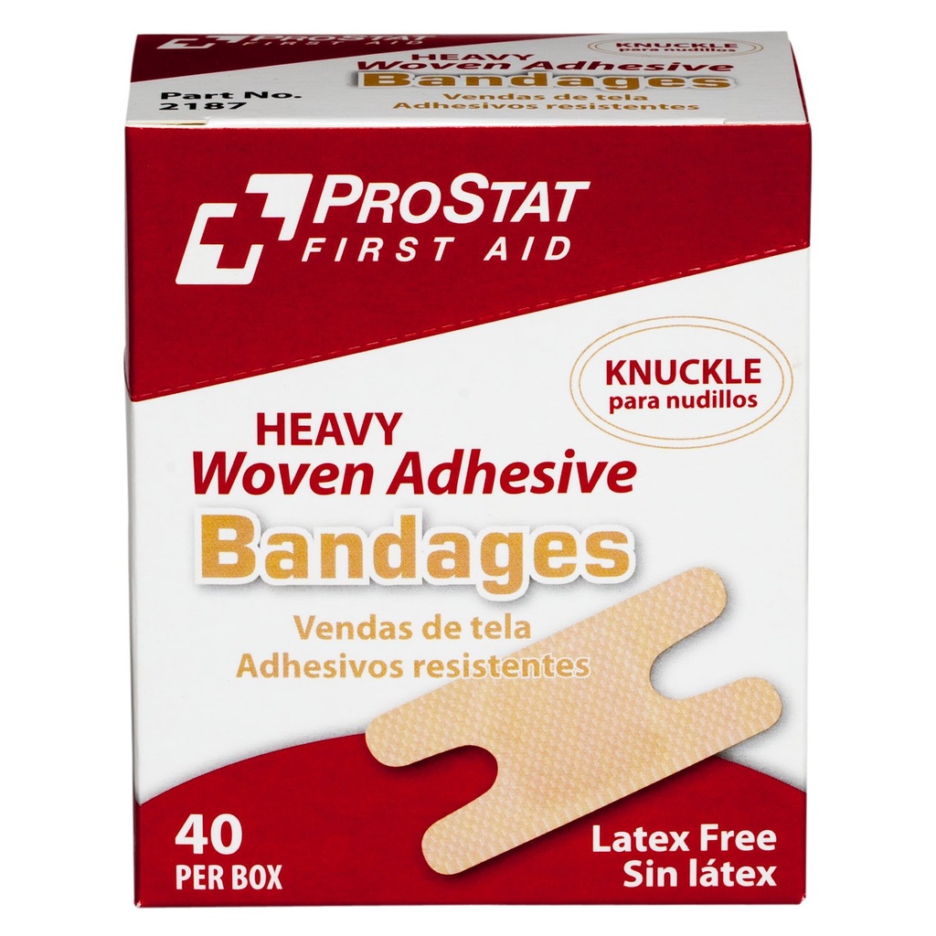 ProStat Førstehjelp 2187 Bandage Heavy Woven Knuckle (pakke av 40)