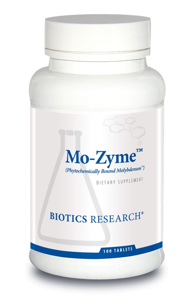 Biotikk forskning Mo-Zyme Molybden 50 mikrogram, Liver støtte, avgift, essensiell spor element, sunn metabolisme, antioksidant støtte 100 tabletter