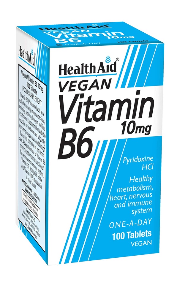 Helsehjelp vitamin B6 (Pyridoxin HCl) 10 mg 100 tabletter