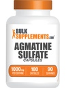 BulkSupplements.com Agmatine Sulfate Kapsler - Nitric Oxid Supplement, Agmatine Supplement - Glutenfri, 2 Kapsler per servering, 180 greve (Pack of 1)