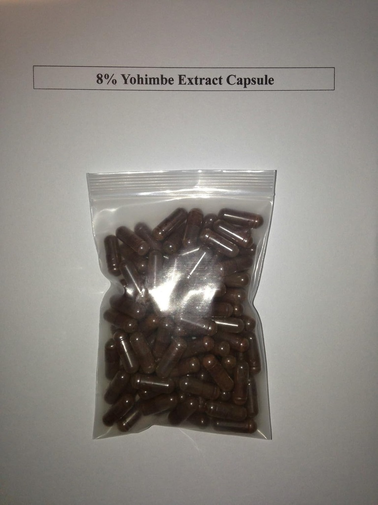 8% yohimbin Yohimbe Bark Ekstrakt 400 mg x 1000 kapsler/afrodin