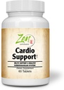 Zen Supplements - Cardio Support Plus Antioksidanter, L-karnitin, L-Taurin, med coenzym Q10, Hawthorn, Hestechestnut, Cayenne, Grapefrø og vitamin E, fremmer et sunt hjerte 60-Tabs