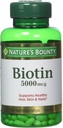 Naturens Bounty Biotin 5000 mg, 60 raske oppløsningstabletter (pakke med 2)