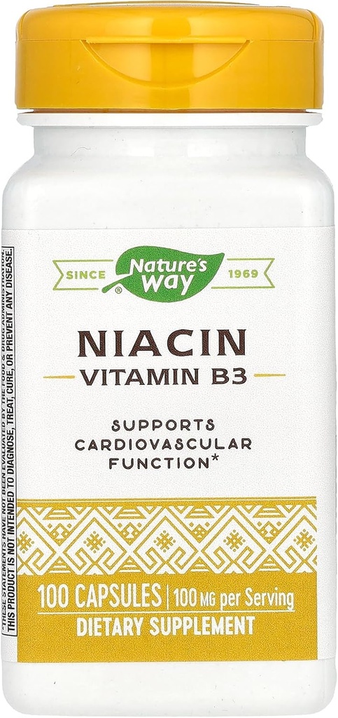 Naturens måte naturens måte niacin 100 mg, 100 greve