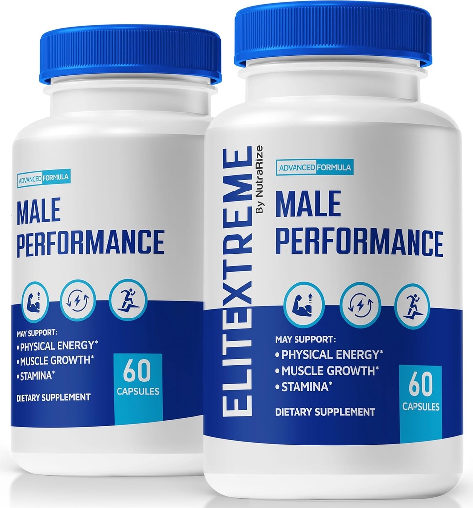 (2 Pakke) EliteXtreme Mann Supplement, EliteXtreme Man Piller, Alle naturlige Dietary Capsules for menn, 1200 MG Multivitaminer for generell helse, Elite Xtreme Anmeldelser (120 kapsler)