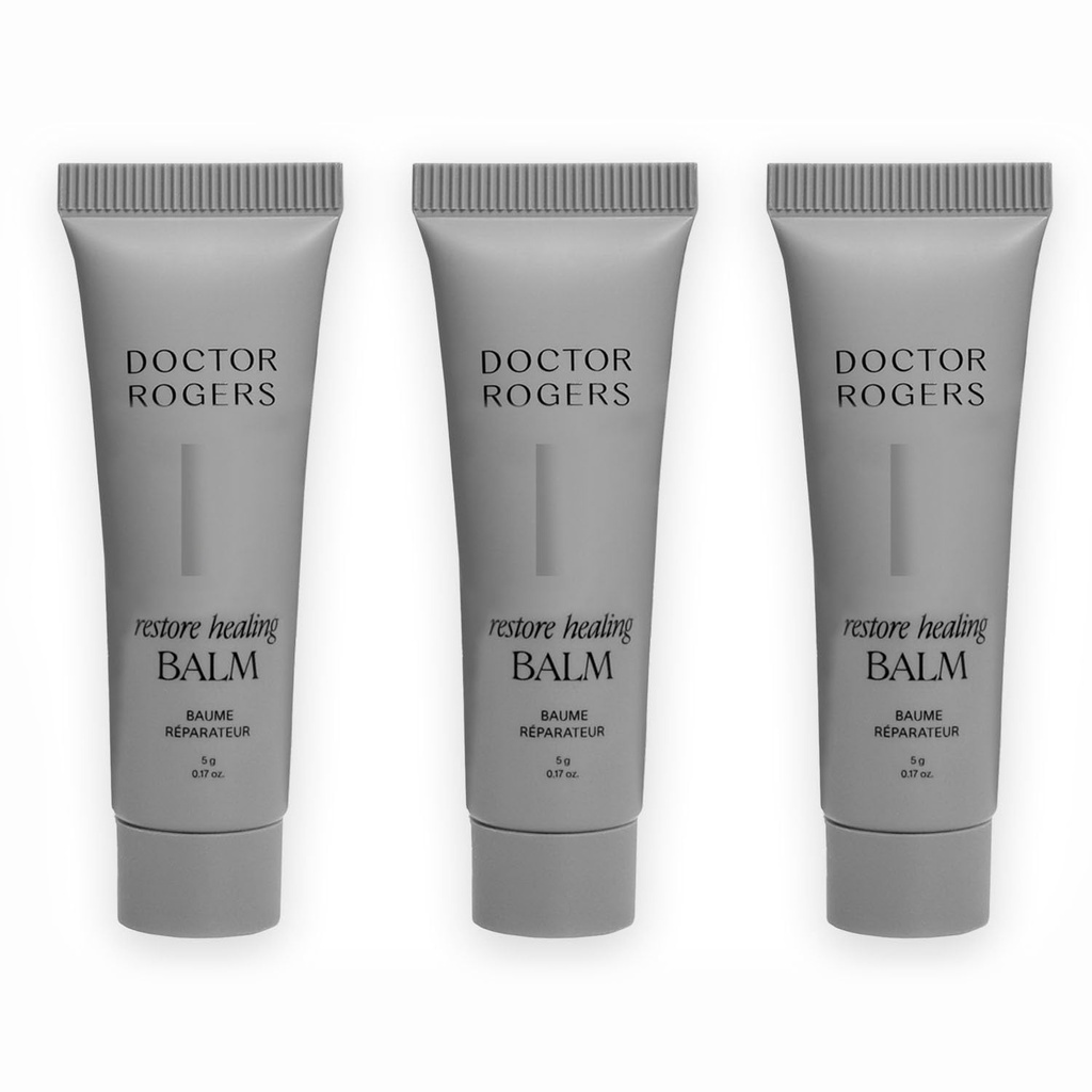 Doktor Rogers Restore Healing Balm Multi-Purpose Healing Ointment & Moisturizing Eczema Relief Gel, Beskytter & Soothes Skadet, Sensitive & Tørr hud, 5 gram Tube (Pack of 3)