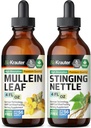 BIO KRAUTER Mullein Tinktur 4 Fl. Oz. & Stinging Nettle Tinktur 4 Fl. Oz.