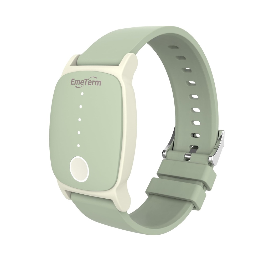 EmeTerm utforske FDA-klart anti-Nausea Wristband IP67 Vanntett morgen bevegelse sykhet Relief Band Oppladbar klassisk stropp Design Drug gratis ikke-drowsy uten bivirkninger Mint Grønn