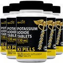 Naturens Fusjoner Kalium jodide tabletter (pakke på 5) 130 mg - 700 tabletter EXP 10/2032 - YODO Naciente - KI piller - Yoduro de Potasio