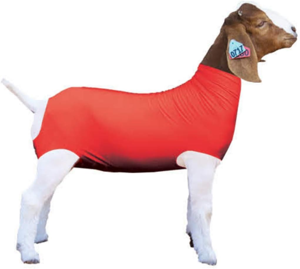 Vis Pro Red Spandex Goat Tube for Vis Geiter - Vis Livestock-forsyninger: Goat Covers & Blankets
