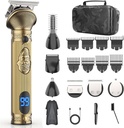 Beard Trimmer for menn, Reise Elektriske Shavers for menn med tilfelle, Cordless Hårklipper, Mens Grooming Kit for Mustache Body Nese Ansikt - 180 Mins Skering, Gaver for ham og far