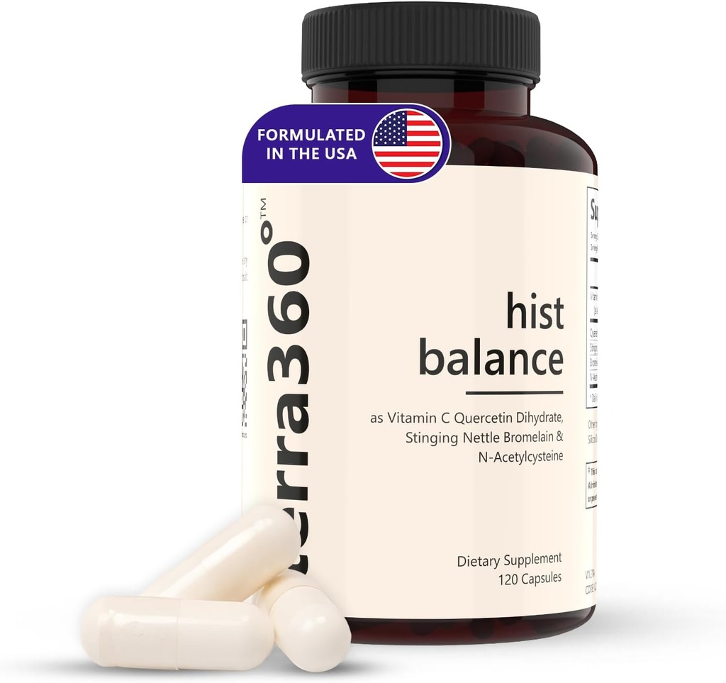 Digestive enzymer for kvinner menn, Dao Supplements histamin blokker, Stinging Nettles, Quercetin - Immun støtte Supplement Histamin Digest & Antioksidant Supplement - 120 kapsler