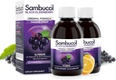 Sambucol Black Elderberry Syrup - Sambucus Syrup, Black Elderberry Liquid, Immun støtte for barn og voksne, høy antioksidanter, Glutenfri - Original Formula, 7,8 Fl Oz, 2-Pack
