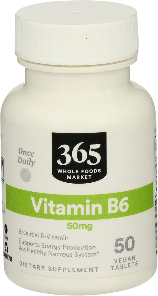 365 av hele matmarked, vitamin B6 50Mg, 50 greve