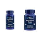 Liv forlengelse hjerne og hjerte helse folat og magnesium Supplement Bundle, 100 tabletter og 100 kapsler