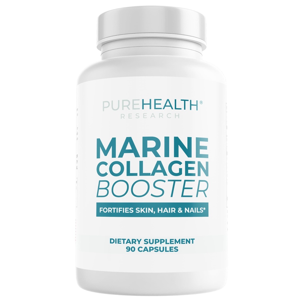 Marine kollagen og hyaluronsyre Supplementer, Aloe Vera Leaf Gel og vitamin E collagen Peptides Pills - Collagen Kosttilskudd med hyaluronsyre for hårhud Nails-90 Kollagen Caps