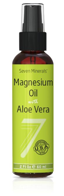7 Minerals ren magnesiumoljespray - farmasøytisk (USP) grad, høyeste styrke - gruvet i USA