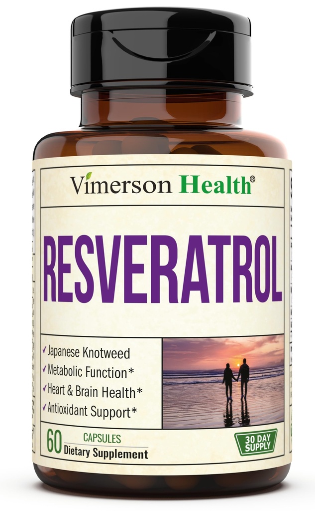 Japansk Knotweed kapsler - Resveratrol Supplement med 1000mg japanske Knotweed, grønn te ekstrakt, Quercetin, Grape ekstrakt. Potent antioksidant for sunn aldring og kardiovaskulær støtte. 60 Caps