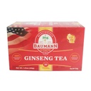Baumann Premium Amerikansk Ginseng Teposer (20 Teposer) - Autentiske Panax Wisconsin Grown Panax Ginseng Herbal Te - Sunn Grønn Te med antioksidant Ginsenosides for forbedret fokus og energi