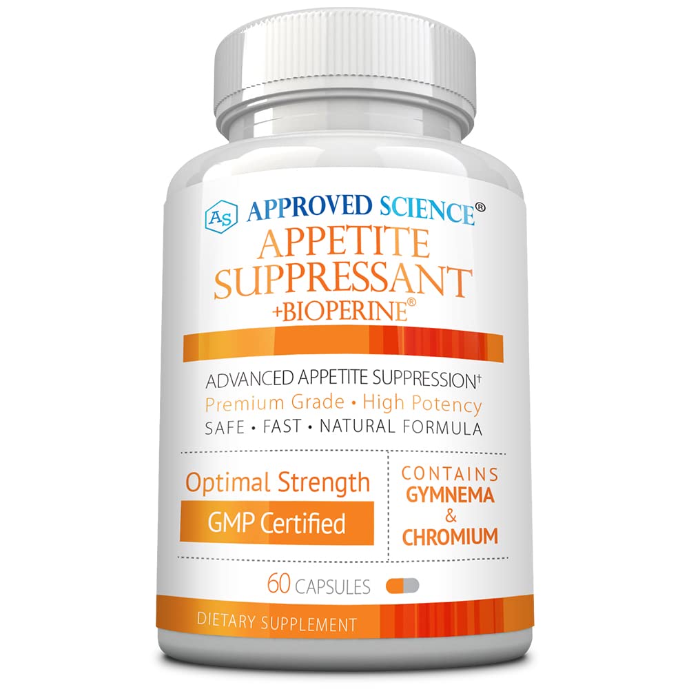 Godkjent Science® Appetite Suppressant - Gymnema, Chromium, Cayenne Pepper - 60 Kapsler - Laget i USA