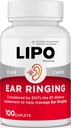 Lipo-Flavonoid Plus Tinnitus Relief - Legen-anbefalt for ringing øre - klinisk dokumentert sitron bioflavonoid kompleks med vitaminer C, B1, B2, B6, B12, & kalsium - 100 kapler