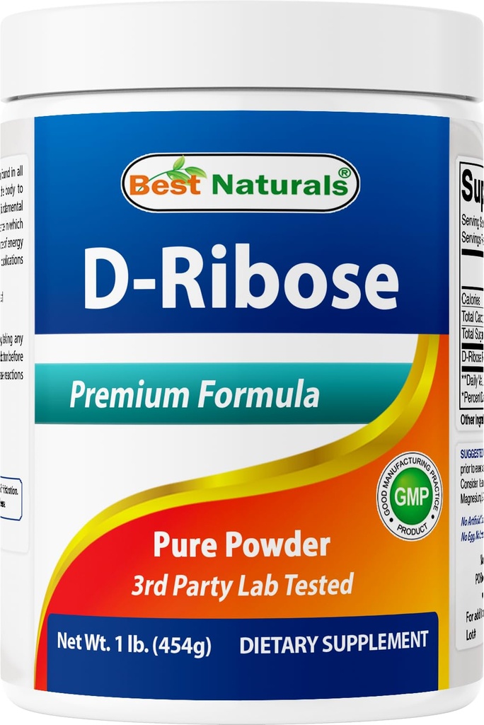 Beste Naturals D-Ribose pulver 1 pund