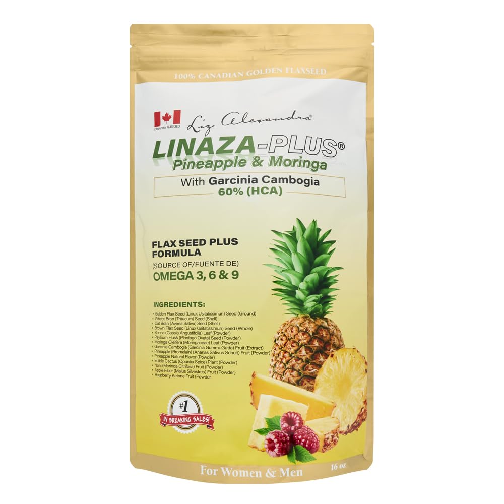 Liz A. Linaza Plus med Pineapple, Moringa & Garcinia Cambogia -16oz