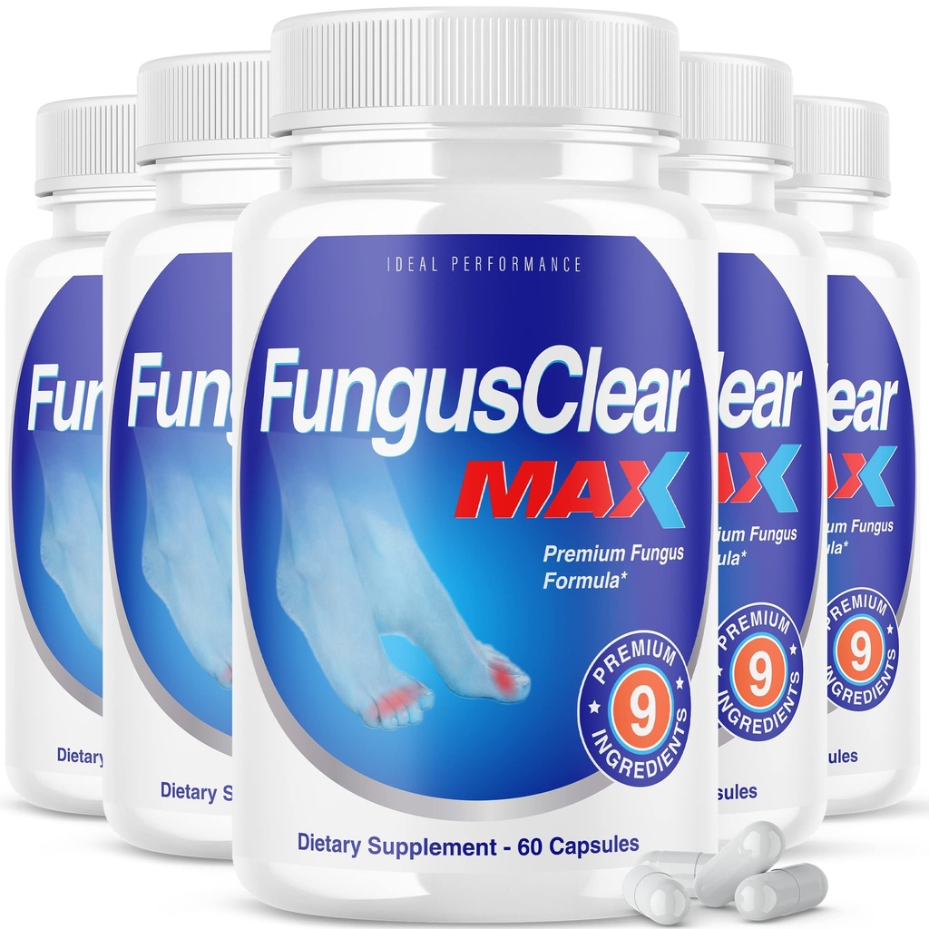 IDEAL PERFORMANCE (5 pakke) Fungus Clear Max tåneil piller (300 kapsler)