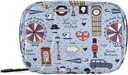 London Retro Print Pill Box 7 Day Pill Veske Reise Pill Organizer Veske med glidelås Bærbar ukentlig vitamin medisin Supplement Holder Pouch Bag