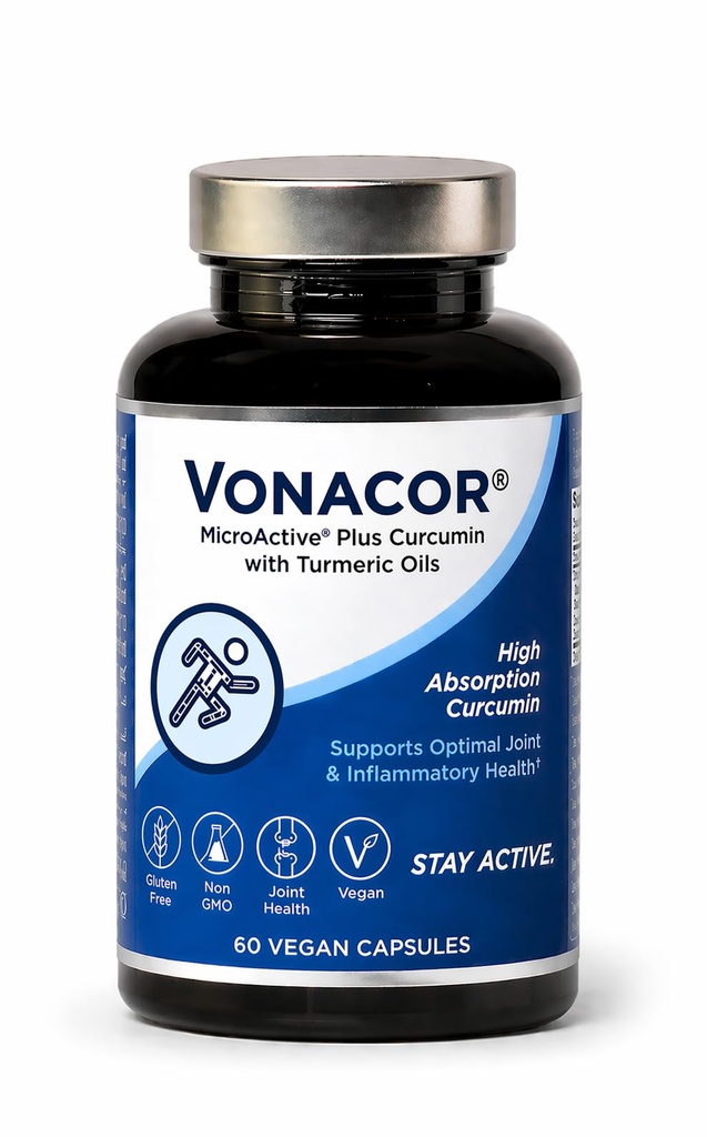 Veldig absorberbar mikroaktive curcumin med gurkemeie olje ekstraksjon 500 mg for optimal felles helse, vegansk, ikke-GMO, Glutenfri, 60 vegansk kapsler