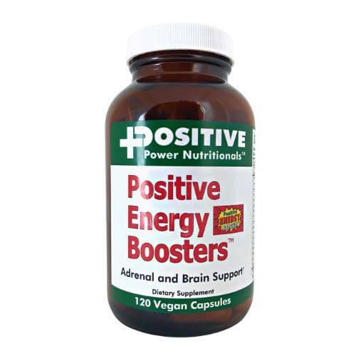 VitaBoost positiv energiforsterkere – naturlig energitilskudd med urter, B-12, Bee Pollen, Jitter-fri glatt energi, rask og trygt, ingen koffein, Ephedra, eller Guarana (120)