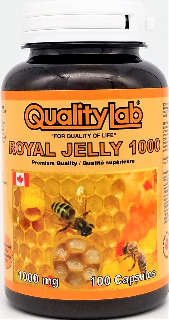Royal Jelly 1000 mg 100 mykgel kapsler (Made i Canada)