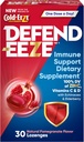 Defend-EEZE Immune Support Kosttilskudd Lozenges, 100% daglig verdi av sink, vitaminer C & D per dose, med Echinacea & eldrebær, Pomegranate Flavor, 30 Lozenges