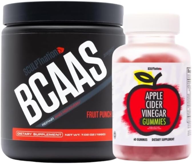 Skulpt Nation av V Shred BCAA pulver og Apple Cider Vinegar Bundle