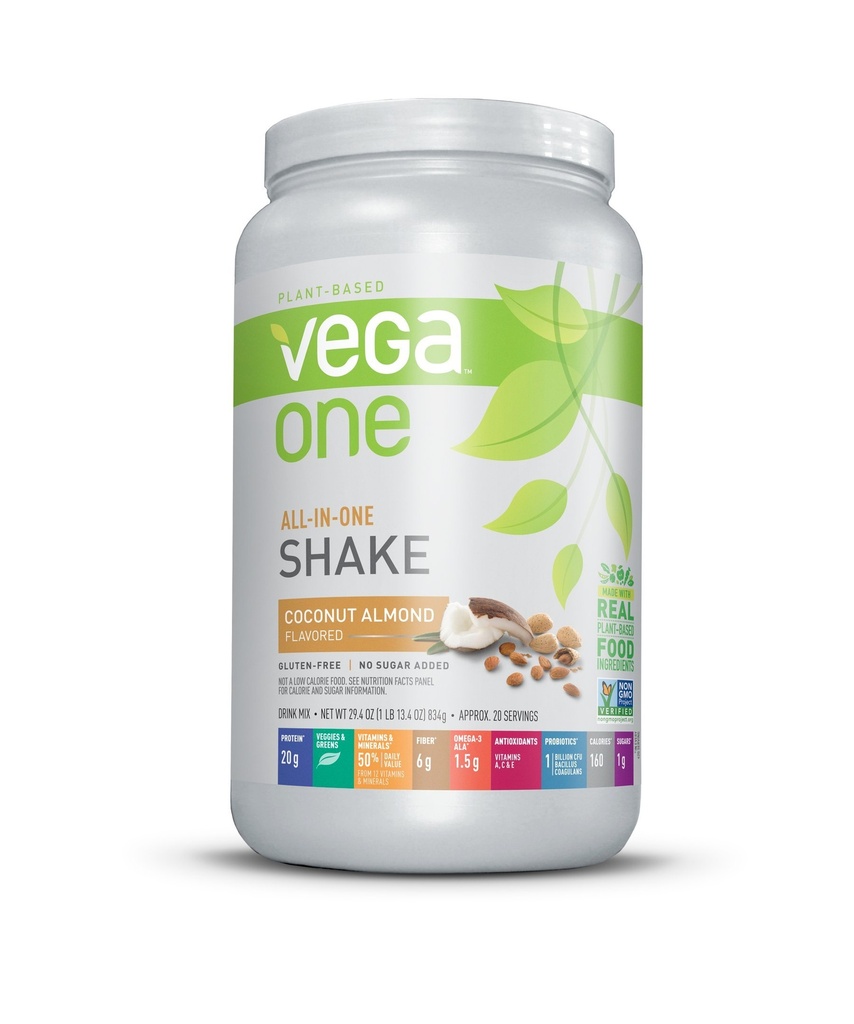 Vega One all-in-one ernæring riste kokosalmond (20 porsjoner) - Plante basert vegansk protein pulver, ikke-mør, glutenfri, ikke GMO, 29.4 Ounce (pakke av 1)