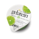 Gelatein Lime: 20 gram protein. Sukker fri. Ideell for klare flytende dietter, svelgevansker, bariatrisk, dialyse og onkologi. Flott pre eller post-workout snack. (12 pakke)