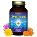 HealthForce SuperFoods Liver Rescue - Naturlig Liver Cleanse - med Melk Thistle & Dandelion Root - Glutenfri & Vegan - 120 kapsler