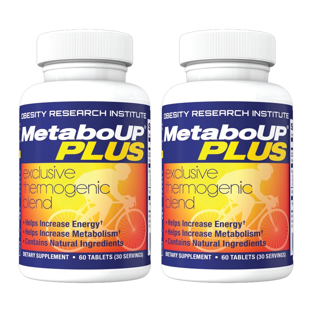 Lipozen MetaboUP Plus - 2 60 Ct flasker - termogen vekttap - energiforsterkning piller