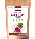 Organic Beet Root Powder, Ikke-GMO, Glutenfri, Vegansk Supermat, Nitric Oxid Booster, Øk Stamina & Forbedre mosjon ytelse (16 oz.)