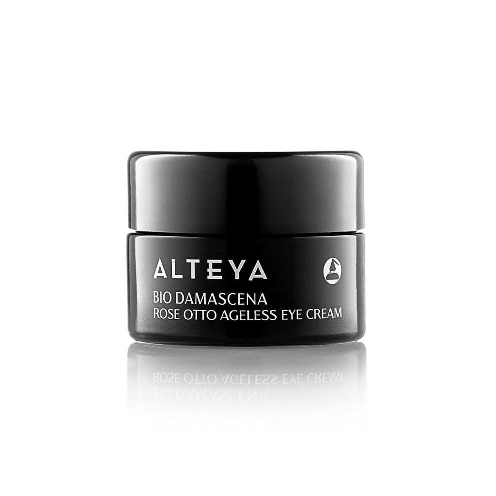 Alteya Organics Eye Cream Certified Organic Skin Care 0.51 Fl Oz/15 ml Bio Damascena Award-vinnende Ageless Eye Contour Cream med organisk bulgarsk rose olje lyser, nourishing og fastgjøring