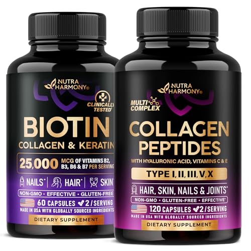 NUTRAHARMONY Biotin, Keratin & kollagen kapsler