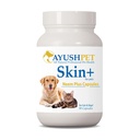Ayush Pet Neem Plus - Neem Supplement for hunder, hud og coat Støtte for kjæledyr med kløende hud, herbale kapsler med Triphala og Neem for gut og immun helse - 90 kapsler