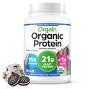 Orgain Organic Vegansk Protein pulver, informasjonskapsler og krem - 21g Plant Basert Protein, 7g Prebiotiske Fiber, Lav Netto Carb, Ingen Laktose Ingredienser, Ingen tilsatt Sukker, Ikke-GMO, For Skaker & Smoothies, 2,03 lb