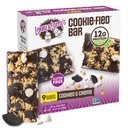 Lenny & Larrys Cookie-fied Protein Bar – Informasjonskapsler og kreme Vegansk Proteinbar 9x45g – Sunn Snacks med 12g Planteprotein & 5g Fiber – Glutenfri kraftbar, ketovennlig, ikke-GMO & Vegan